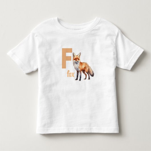 Foxy Learner: Adorable Alphabet Kleinkind T - Shir Kleinkind T-shirt (Vorderseite)
