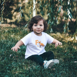 Foxy Learner: Adorable Alphabet Kleinkind T - Shir T-shirt
