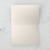 Foxy, leere Grußkarte Karte (Innenseite)