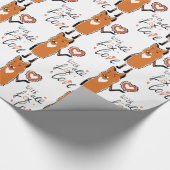 Foxy-Liebe Geschenkpapier (Ecke)