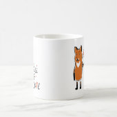 Foxy-Liebe Kaffeetasse (Mittel)