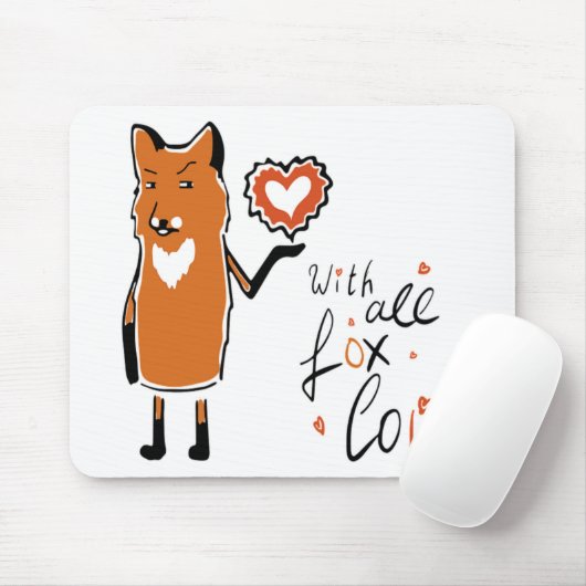 Foxy-Liebe Mousepad (Mit Mouse)