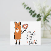 Foxy-Liebe Postkarte (Stehend Vorderseite)