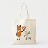 Foxy-Liebe Tragetasche (Vorne)