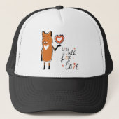 Foxy-Liebe Truckerkappe (Vorderseite)