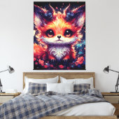 Foxy Little Devil Leinwanddruck (Insitu (Schlafzimmer))