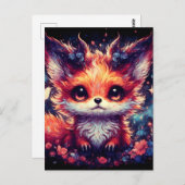Foxy Little Devil Postkarte (Vorne/Hinten)