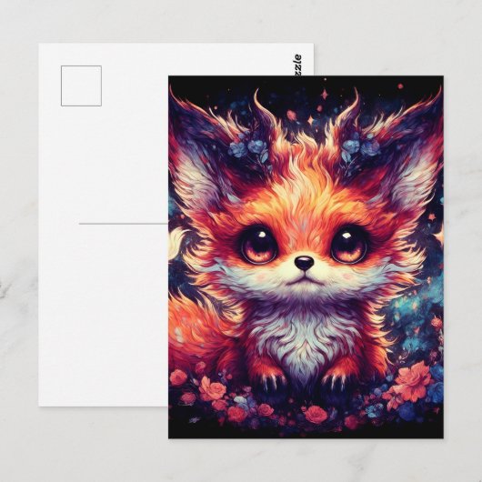 Foxy Little Devil Postkarte (Vorne/Hinten)