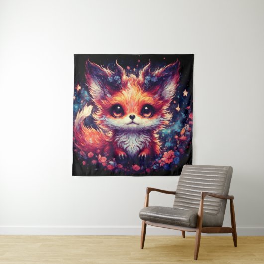 Foxy Little Devil Wandteppich (Beispiel)