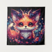 Foxy Little Devil Wandteppich (Vorderseite)