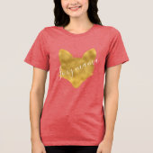 Foxy Mama Gold Fox Tri-Blend Shirt (Vorderseite)