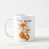 Foxy Mama Mother Süße Tier Fox Kaffeetasse (Links)
