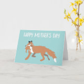 Foxy Mama Muttertagskarte von Husband Karte (Gelbe Blume)