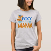 Foxy Mama Wild One Blue Woodland Party T - Shirt (Vorderseite)
