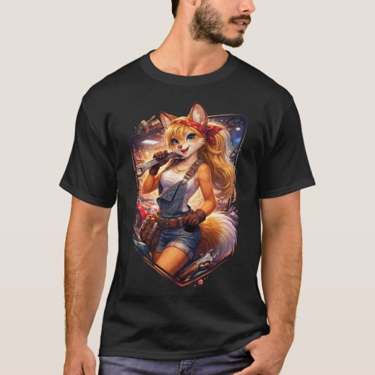 Foxy Mechanic T-Shirt (Vorderseite)
