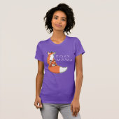 Foxy Mutter roter Fox und Welpe T-Shirt (Vorne ganz)