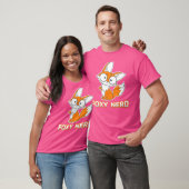 Foxy Nerd Funny Nerdy Fox mit Brille T-Shirt (Unisex)