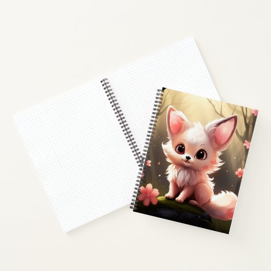 Foxy Niedlich Bullet Line Notebook Notizblock (Innenseite)