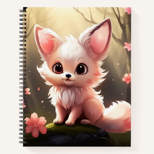 Foxy Niedlich Bullet Line Notebook Notizblock (Vorderseite)