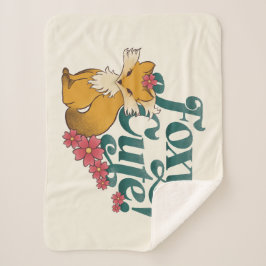 Foxy Niedlich mit Blume Sherpadecke