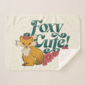 Foxy Niedlich mit Blume Sherpadecke (Vorderseite (Horizontal))