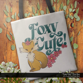 Foxy Niedlich mit Blume Tasche