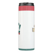 Foxy Niedlich mit Blume Thermosbecher (Rückseite)