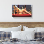Foxy Penthouse Wrestling Leinwanddruck (Insitu (Schlafzimmer))