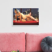 Foxy Penthouse Wrestling Leinwanddruck (Insitu (Wohnzimmer))