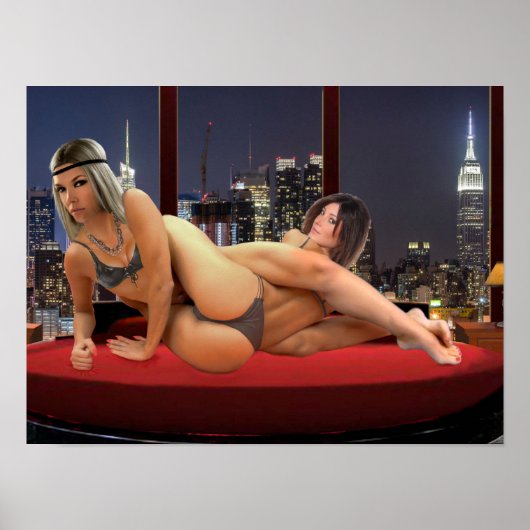 Foxy Penthouse Wrestling Poster (Vorne)