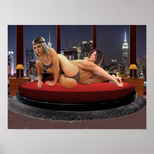 Foxy Penthouse Wrestling Poster (Vorne)