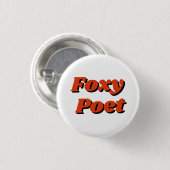 "Foxy Poet" Button (Vorne & Hinten)