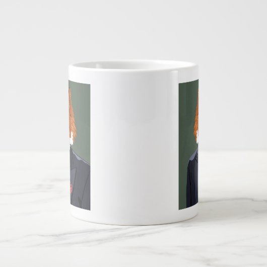 Foxy-Portrait Jumbo-Tasse (Vorderseite)