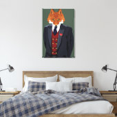 Foxy Portrait Leinwanddruck (Insitu (Schlafzimmer))