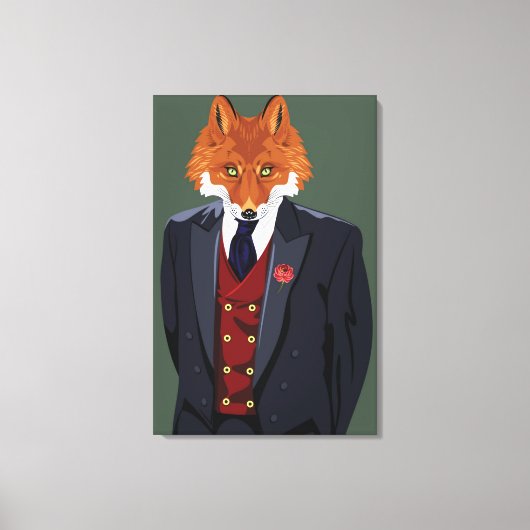 Foxy Portrait Leinwanddruck (Vorderseite)