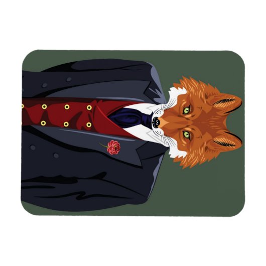 Foxy Portrait Magnet (Horizontal)