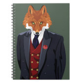 Foxy-Portrait Notizblock (Vorderseite)