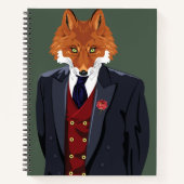 Foxy Portrait Notizblock (Vorderseite)