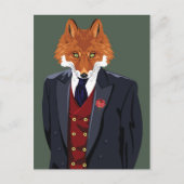 Foxy Portrait Postkarte (Vorderseite)