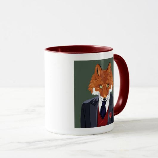 Foxy-Portrait Tasse (VorderseiteRechts)