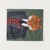 Foxy-Portrait Wandteppich (Vorderseite (Horizontal))