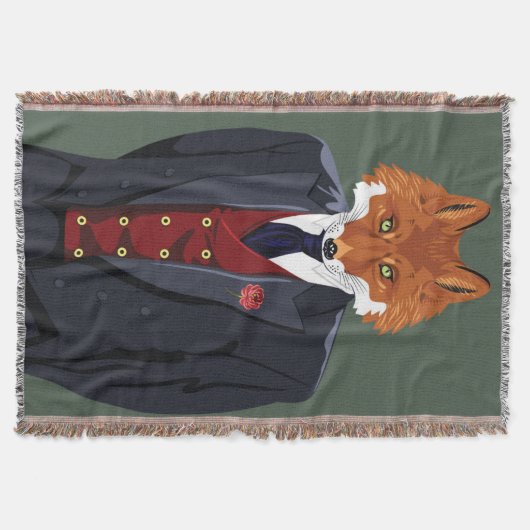 Foxy Porträt Decke (Vorderseite)