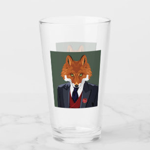Foxy Porträt Glas