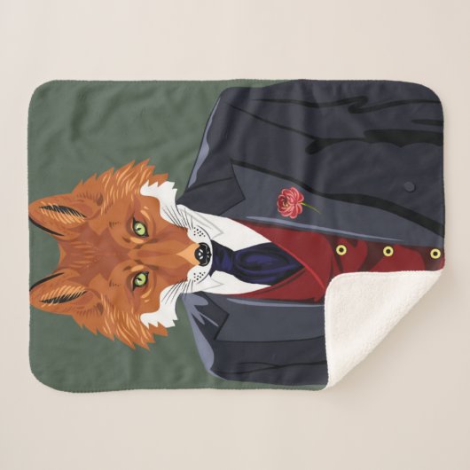 Foxy Porträt Sherpadecke (Vorderseite (Horizontal))