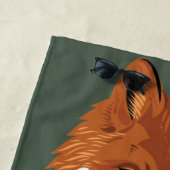 Foxy Porträt Strandtuch (Beispiel)
