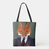 Foxy Porträt Tasche (Rückseite)