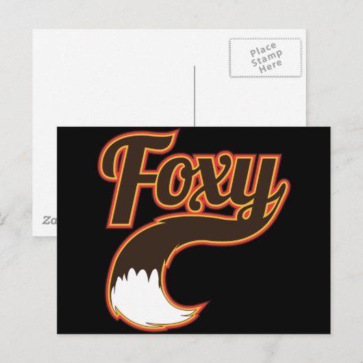 Foxy Postkarte (Vorne/Hinten)