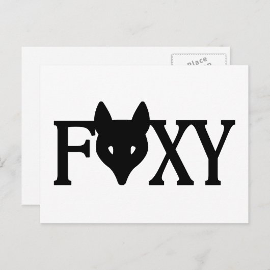 Foxy Postkarte (Vorne/Hinten)