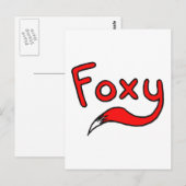 Foxy Postkarte (Vorne/Hinten)
