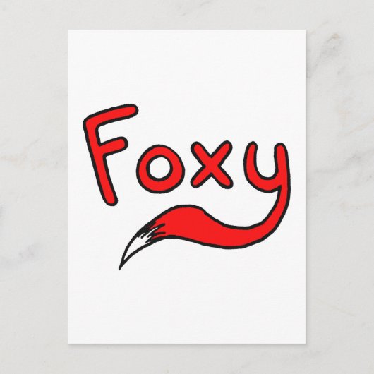 Foxy Postkarte (Vorderseite)